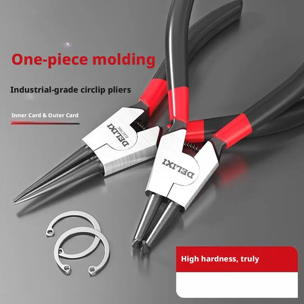 1PC Circlip Pliers Retaining Ring Needle Nose Pliers Multifunctional Snap Ring Remover Installer Tool for Shafts Lock Rings Vue