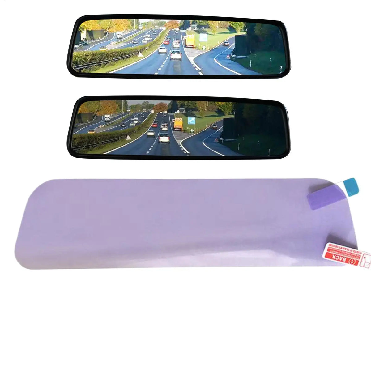 PET Anti-glare Car Interior Mirror Film Auto Night Reversing Glare Protection Sticker Accessories Rearview Mirror Anti Fog Film Vue