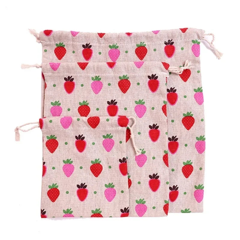 Cotton Linen Drawstring Pouch | Multi-Use Storage & Gift Bag Drawstring Storage Pouch Vue