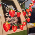 10M 80LEDS Strawberry Fruit Light String Lights For Home Kitchen Decoration Fairy Lights LED Hanging Party Decor Lights 918 Vue Red 3m 20 leds battery
