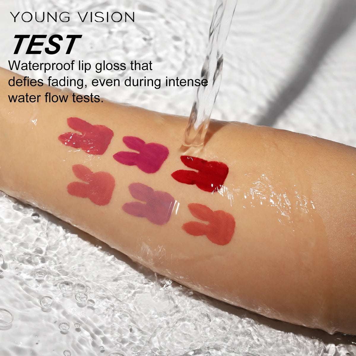 YOUNG VISION 6Pcs/Set Matte Velvet Lipgloss Waterproof Long-Lasting Liquid Lipstick for Flawless Makeup Vue