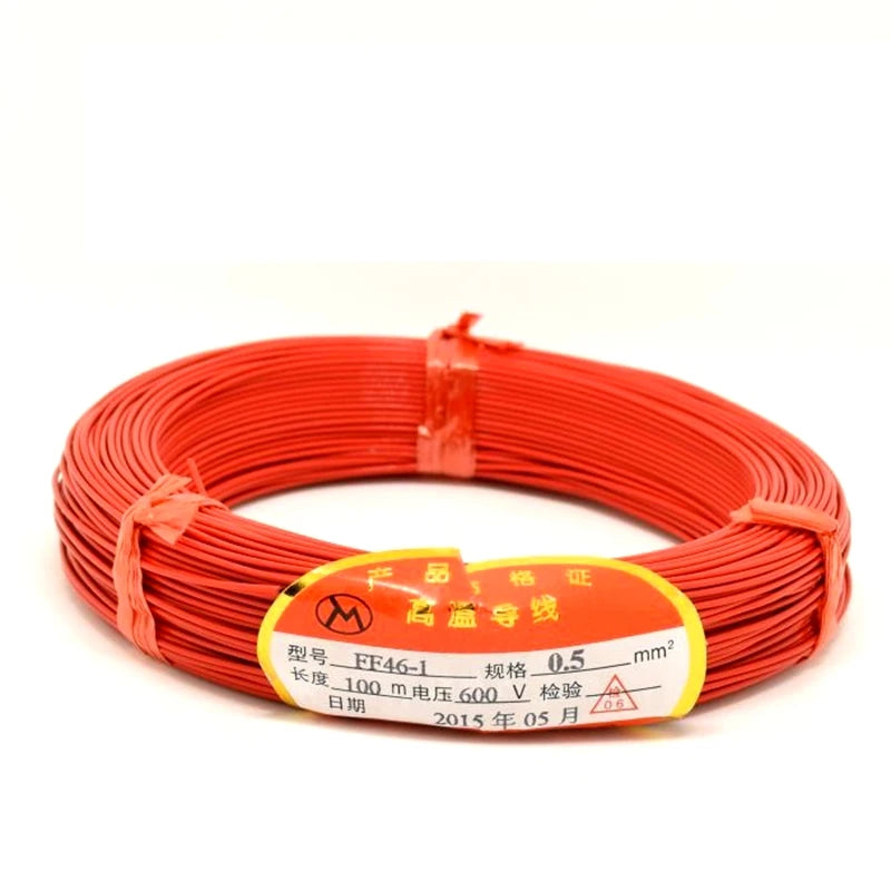 100M Cable Wire for Vehicle Loop Detector Coil Sensor Barrier 600V 0.5MM Vue
