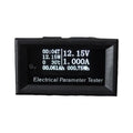 ABKW-OLED Multifunction Tester Voltage, Current, Power, Temperature, Time, Capacity, Energy Digital Measuring Instrument 99V/10A Vue Black 99V10A