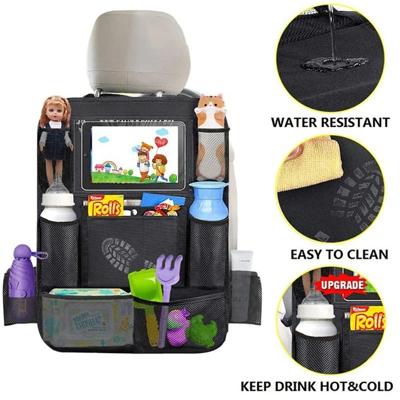 Car Backseat Organizer with Tablet Holder & Storage Pockets Car Seat Organizer Vue