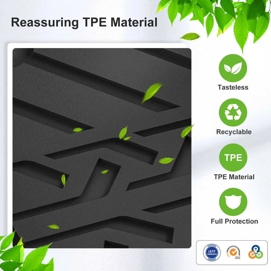 Smabee Left Drive for BYD Tang L/Atto 8/Sealion 8 2025 2026 7Seater (not fit Refrigerator Model) Car TPE Floor Mats Accessories Vue