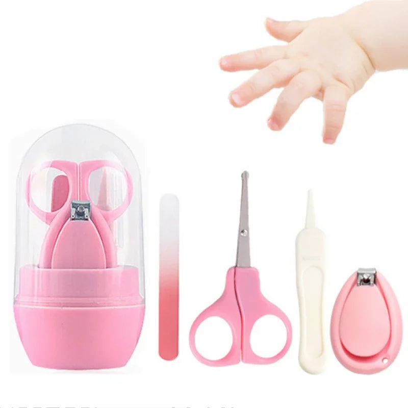 vvocci Baby Nail Scissor Baby Nail Care Tool Safe Portable Nail Clipper Trimmer Tweezer with Box Children Manicure Kit Newborn Vue