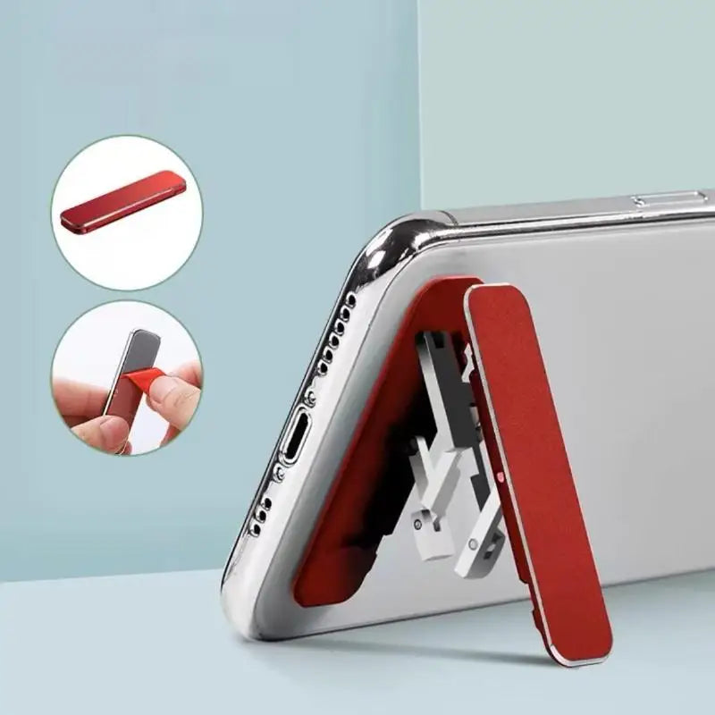 1/3PCS Mini Invisible Foldable Mobile Phone Stand Aluminum Alloy Desktop Mount Material Holder Adjustable Angle For Cellphone Vue