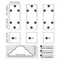 SucceBuy Paintable Polystyrene Wall Molding Trim | Interior Décor Wall Molding Trim Vue 24x54inch TypeC United States