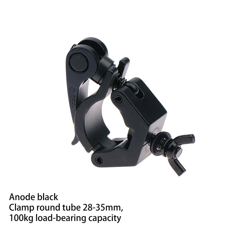 1 Psc Aluminium Truss Clamps 28-32mm Tube O Hook Stage Lighting Mount Bracket Fast Lock Lighting Clamp Vue A5