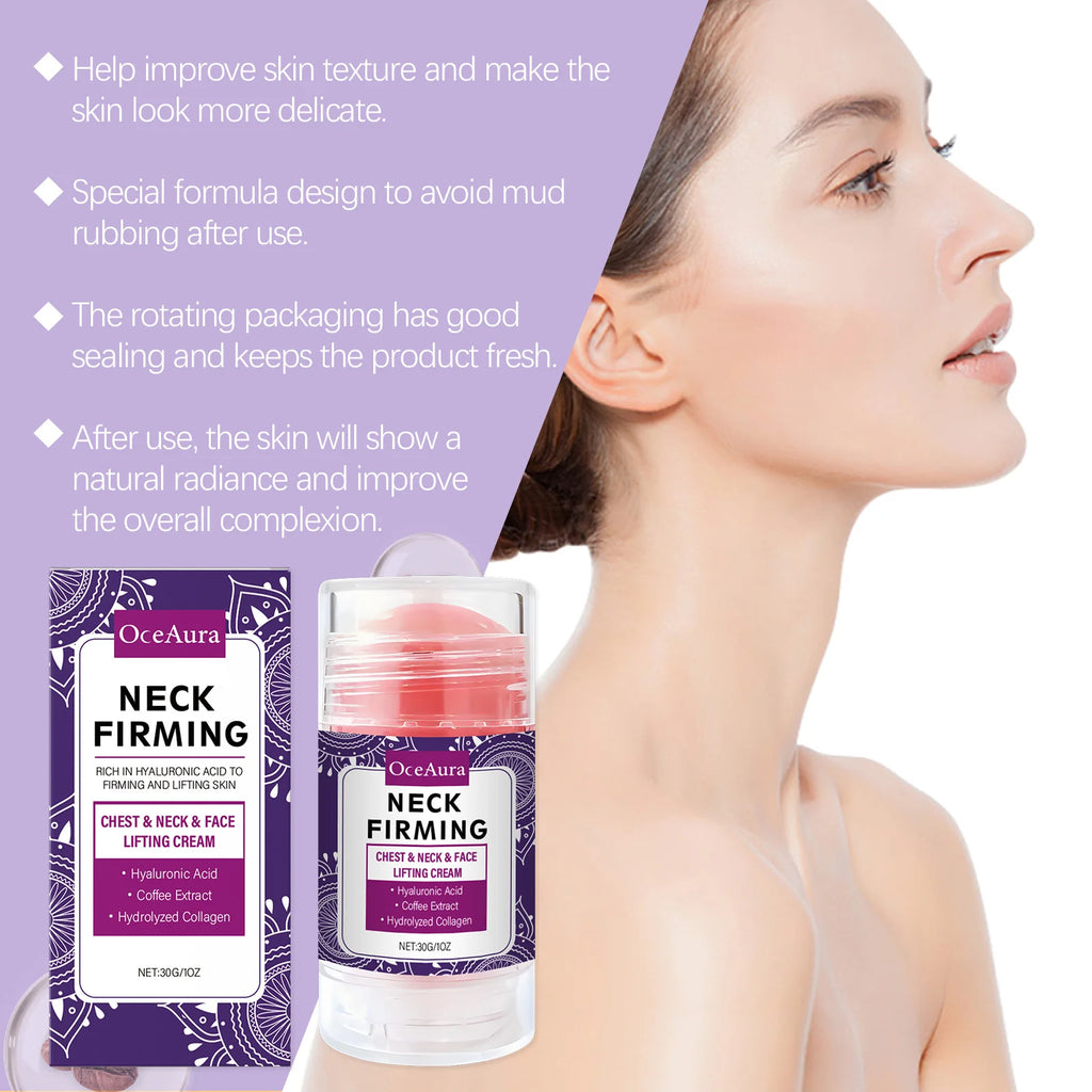 Firming Serum Stick, Moisturizing & Elasticity, Reduce Fine Lines, Lifting & Firming Massage for Neck, Convenient Essence Vue