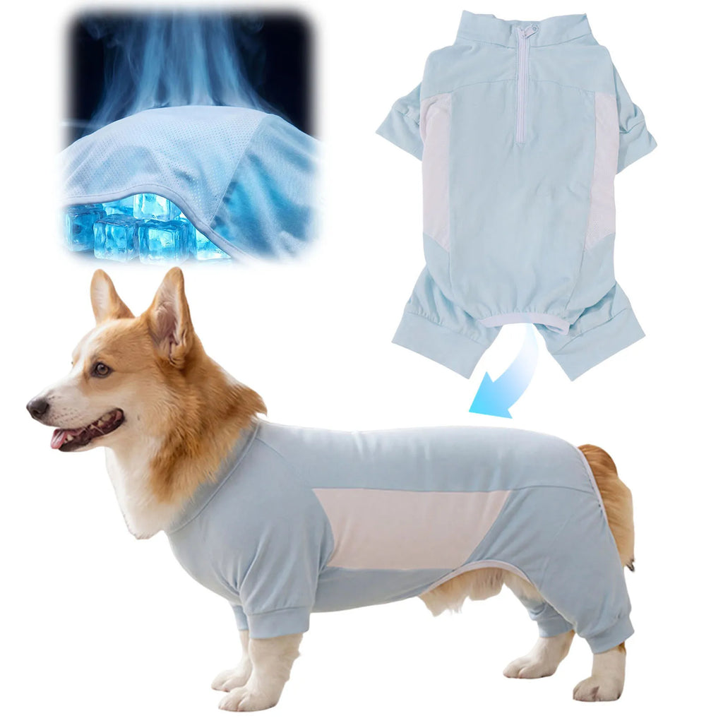 APWIKOGER Dog Sun Protection Cooling Shirt | 2-in-1 Jumpsuit Dog Cooling Jumpsuit Vue
