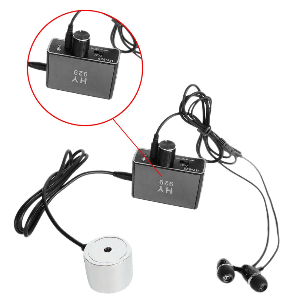 HY929 Strength Detecting Floor Heating Wall Water Pipes Outdoor Pipes Leak Detectors Wall Detecotor Water Leakage Oil Car Noise Vue black
