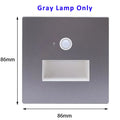 SANDIY Motion Sensor Recessed LED Stair Wall Light | Auto On/Off LED Motion Sensor Sconce Vue Gray Lamp Only China Mainland 6000k|2W