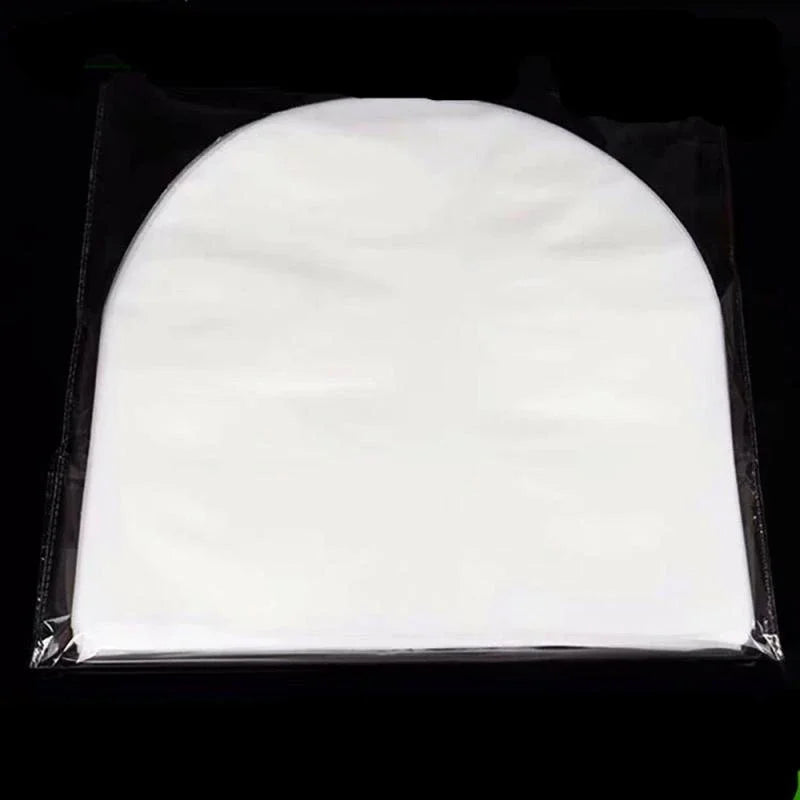 50PCS 12 inch Vinyl Record Protecter LP Record Plastic Bags Anti-Static Record Sleeves Outer Inner Plastic Clear Cover Container Vue