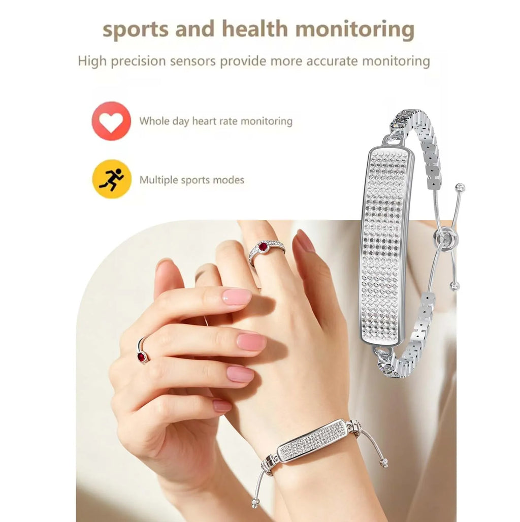 2026 Smart Bracelet Smartwatch Heart Rate SpO2 Sleep Monitor Pedometer IP68 Waterproof BT5 LongBattery Mag Charge AndroidiOS Vue