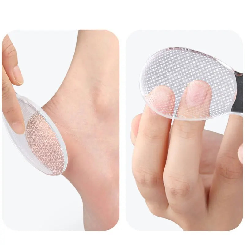1Pc Reusable Clear Foot File Portable Dead Skin Removal Foot Scrubber Professional Foot & Nail Care Pedicure Tools Vue