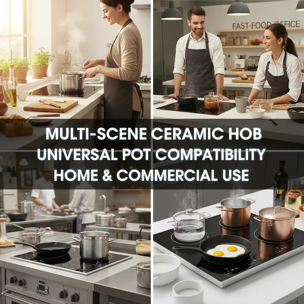 3000W 4-Burner Electric Ceramic Cooktop | Touch Control Electric Ceramic Cooktop Vue