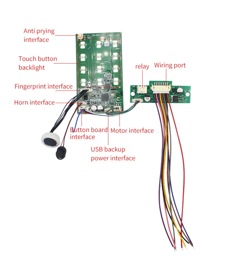 TTLOCK Fingerprint Access Control Switch Module RFID IC Card Bluetooth Door Lock Module App Control Delay Relay for Smart Home Vue