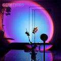Rainbow Projection Lamp, USB Decorative Sunset Atmosphere Lamp, Multi-angle Rotatable, Suitable for Home Living Room and Bedroom Vue Default Title