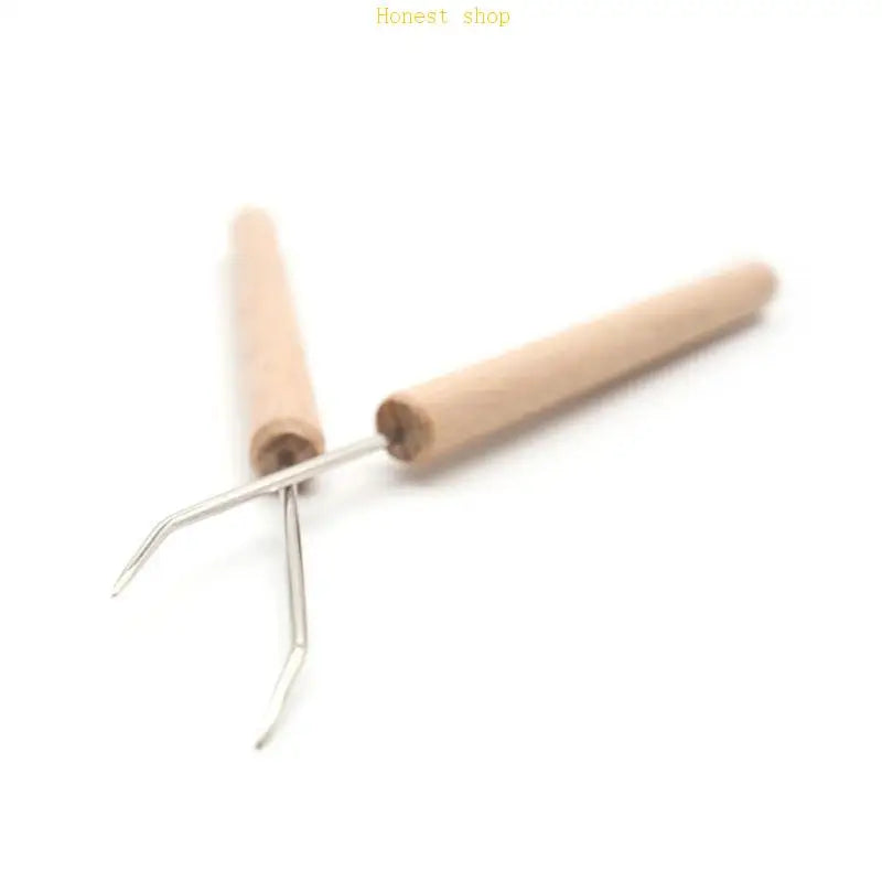 Wooden Knitting Loom Hook Set – Weaving Tool for Hats & Scarves Knitting Loom Hook Set Vue