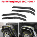 4pcs/set Car Front Rear Wheel Eyebrow Trim Mudguard for Jeep Wrangler JK 2007-2017 Vue Default Title