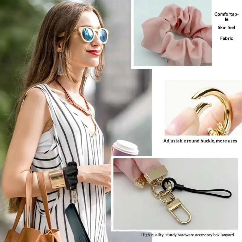 Mobile Phone Lanyard Cloth Anti-lost Chain Women's High-grade Wrist