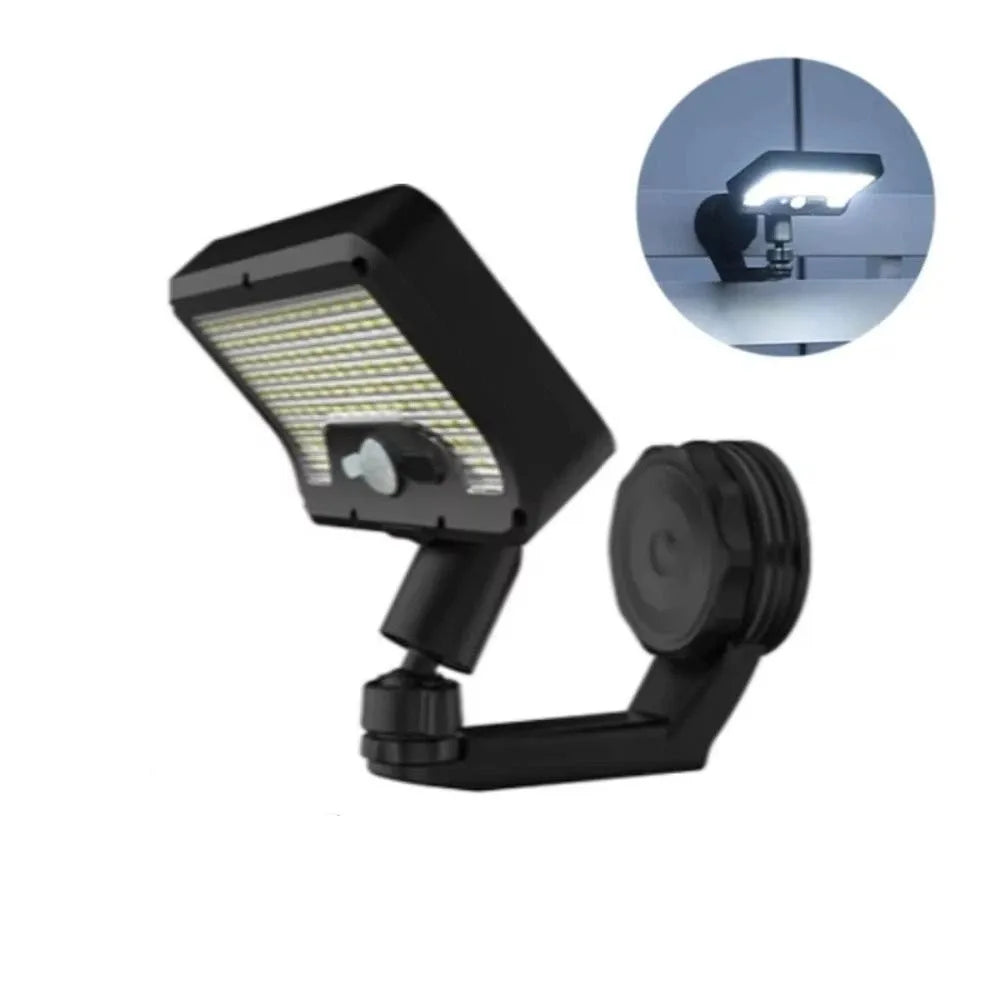 180 Degree Foldable Solar Wall Light Waterproof Design 92 LEDs Motion Sensor Light Adjustable Brightness Magnetic Base Vue
