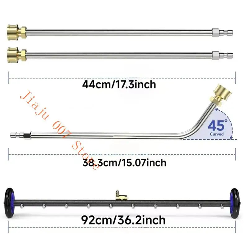 High-Pressure Washer Nozzle Set – 3-Lance Brass & Stainless Pressure Washer Nozzle Vue