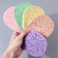 Hot Sale Deep Clean Facial Cleansing Puff,Multicolor Oval Porous Soft Sponge Reusable Exfoliating Face Sponges for Daily Facial Vue 5PCS