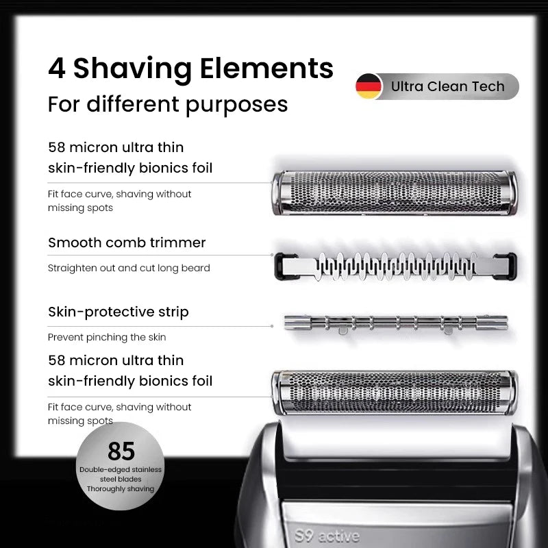 Braun 90A Replacement Shaver Head for S9 Active Electric Shavers Replacement Shaver Head Vue