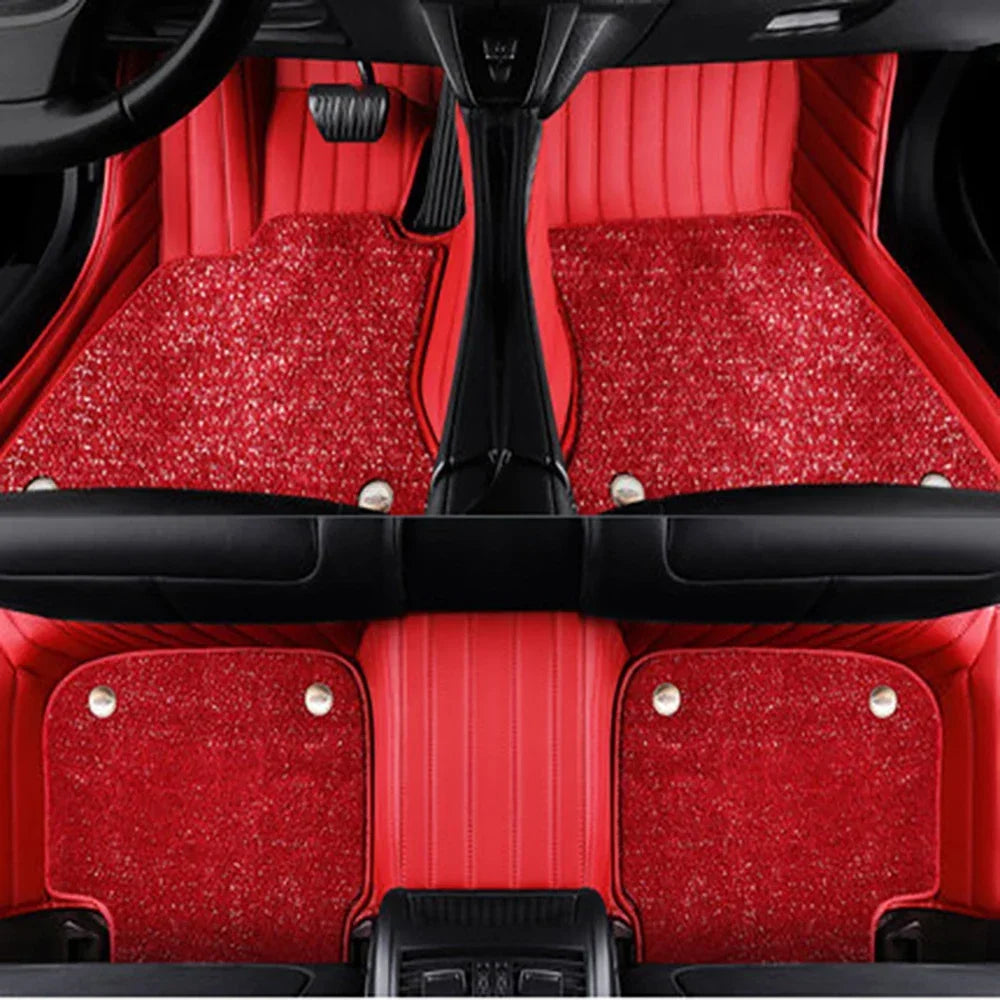 Custom Car Floor Mats For Nissan Patrol Y61 Y62 Y63 Armada Auto Carpets Double Layer Floor Liners Blanket Vue C-red -2023