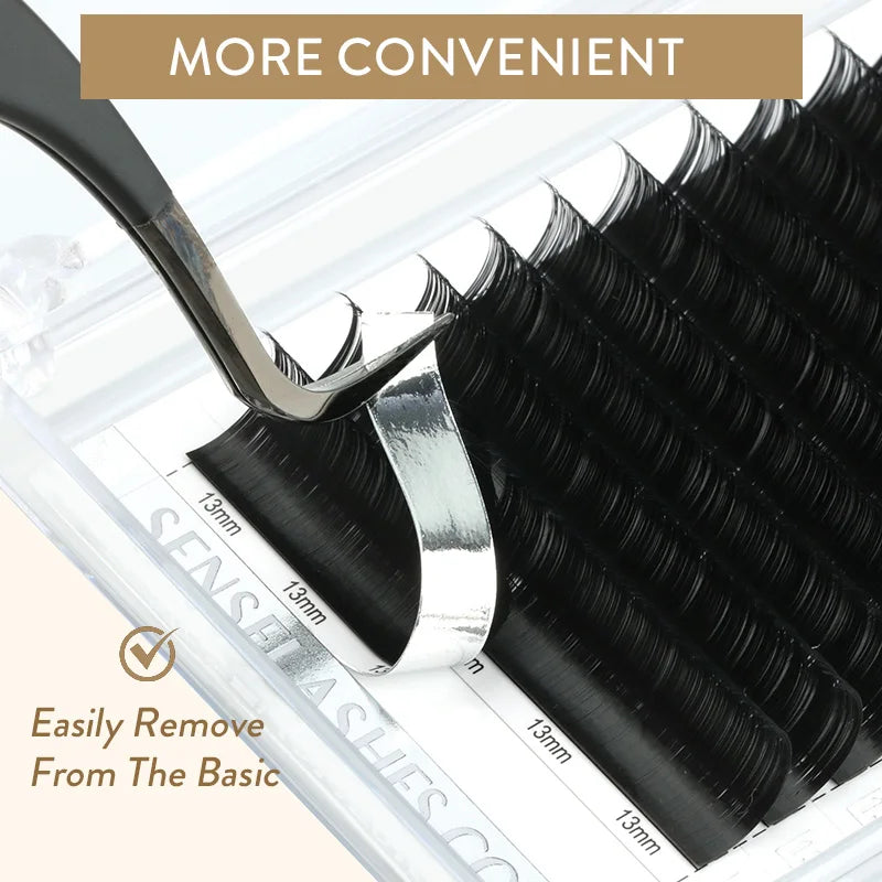 Sense Lashes 16 Rows Individual Lash Extensions – Matte Black Individual Lash Extensions Vue