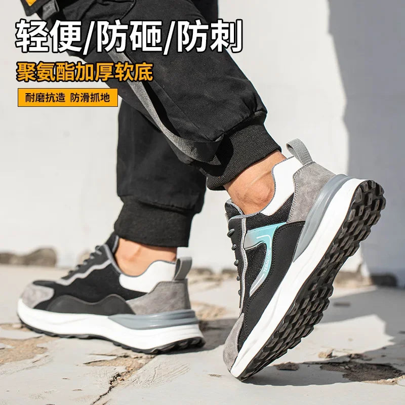 Men's Composite Toe Anti-Static Safety Work Shoes – Lightweight Safety Work Shoes Vue