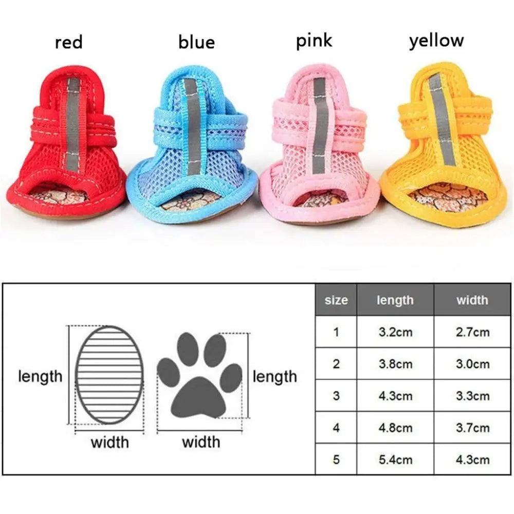 Summer Outdoor Dog Shoes Anti-slip Casual Breathable Spring Cute Wear Dog Shoes Puppy Shoes Pet Supplies Dog Sandals Outdoor Vue
