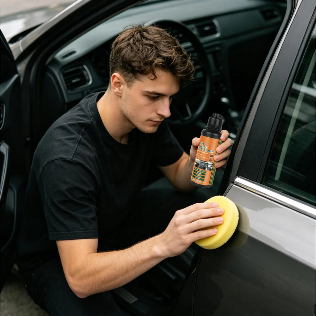 Car Black Trim Restorer 100ml Interior Detailing Dressing Auto Black Trim Restorer for Sedan SUV Truck Dashboard Door Panel Vue