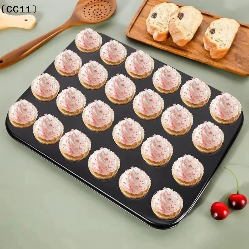 48 Holes Round Muffin Cake Pan Cupcake Mold Non Stick Baking Dishes