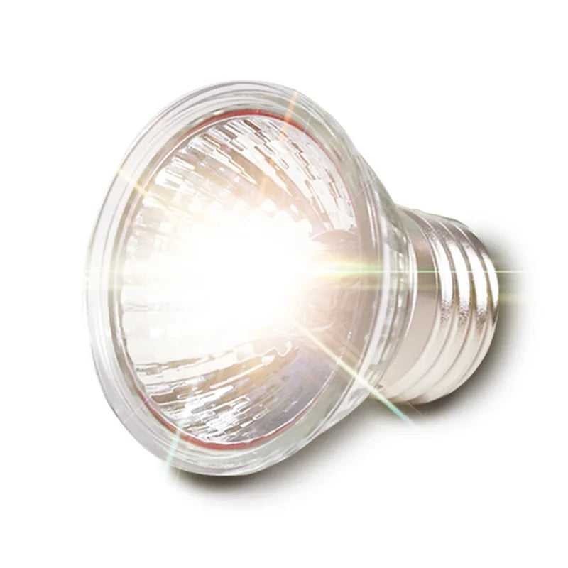 25/50/75W Reptile Lamp Bulb UVA+UVB Turtle Basking UV Heating Lamp Amphibians Lizards Temperature Controller tartaruga Vue