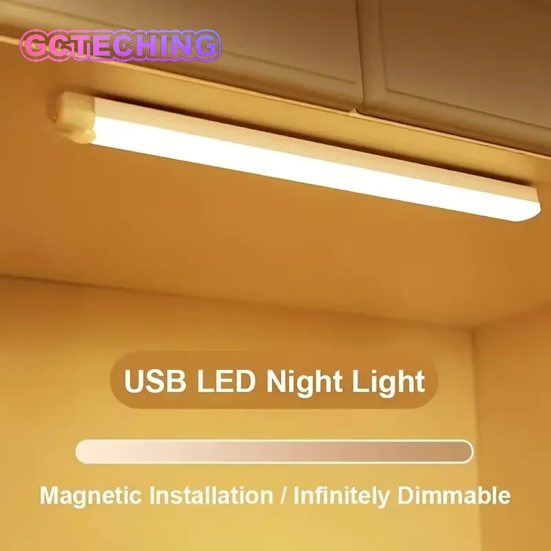 Rechargeable Magnetic LED Strip Light with Motion Sensor for RV Cabinet Wardrobe Kitchen - Wireless Night Light Vue