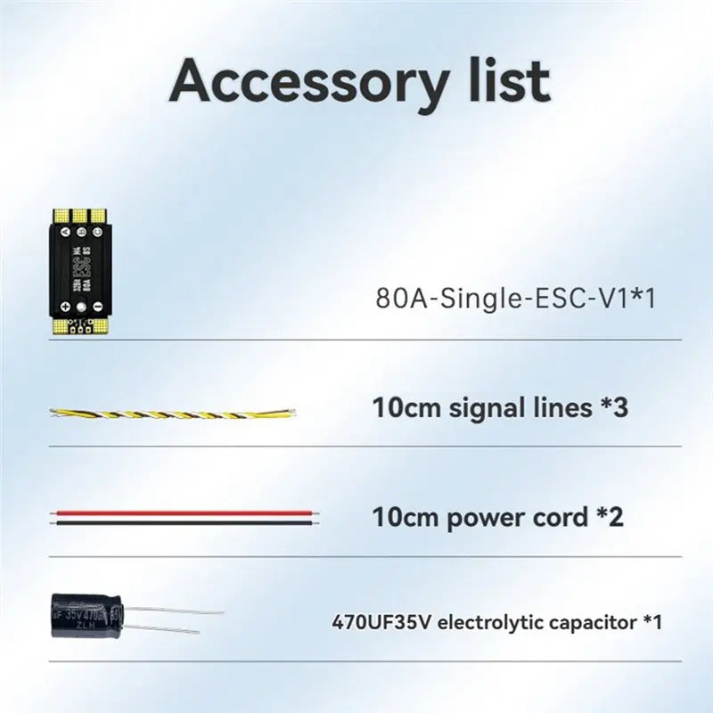 Hot-80A 48K AM32 Single ESC 3-8S Lipo Support Dshot 150/ 300/600 Vue