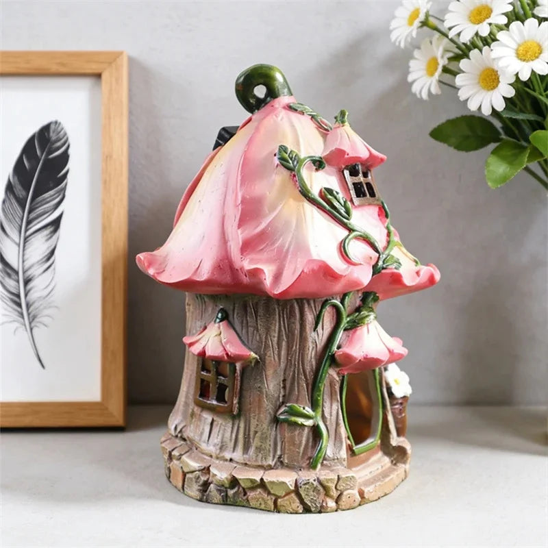 Solar Garden Lamp Vine Wrapped House Soft Glow Waterproof Outdoor Patio Yard Path Home For Couples Romantic Gift For Christmas Vue