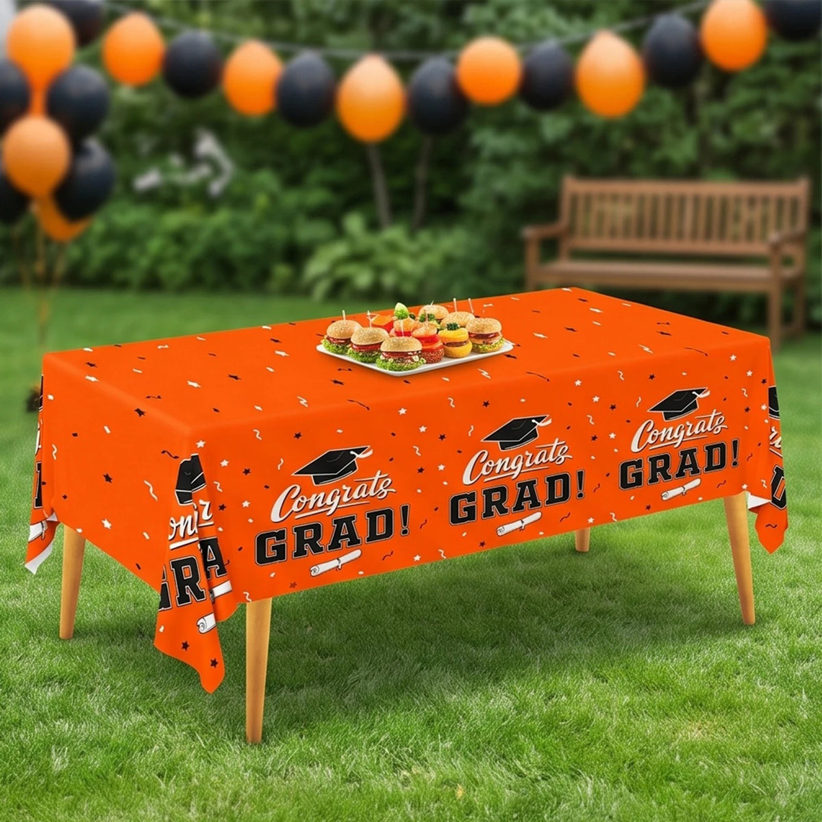 Congrats Grad Tablecloths 3-Pack | Waterproof Party Table Covers Graduation Tablecloth Vue