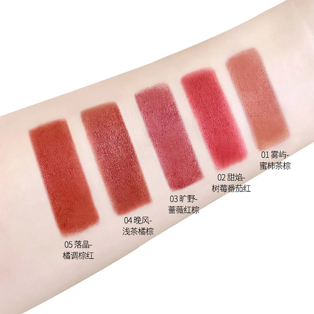 QXQY Matte Soft Lipstick, Smooth Long Lasting Non-fade Full Pigment Glossy Lip Gloss Daily Makeup Cosmetics Vue