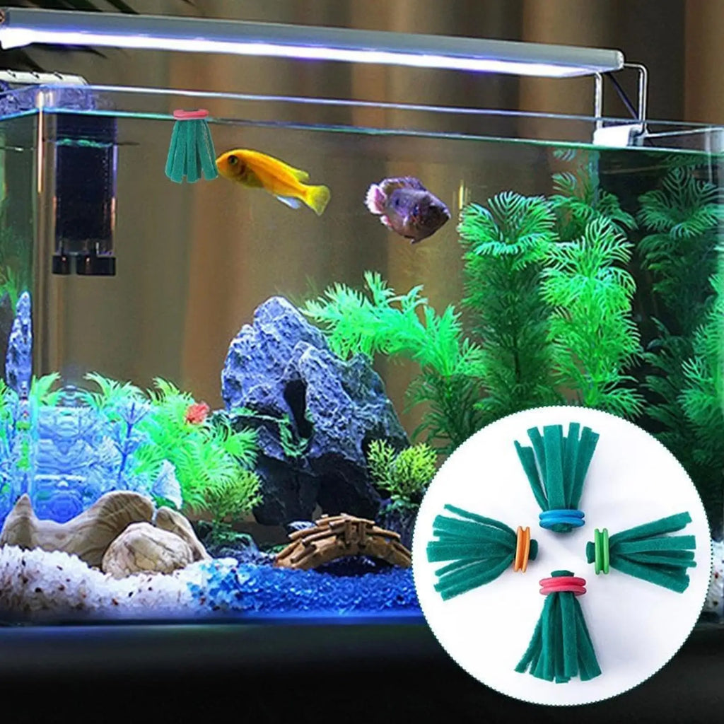 10 Pieces Aquarium Spawning Mop Decorative Breeder Floating Egg Collector Replacement for Betta Fresh Water Feeding Hiding Vue