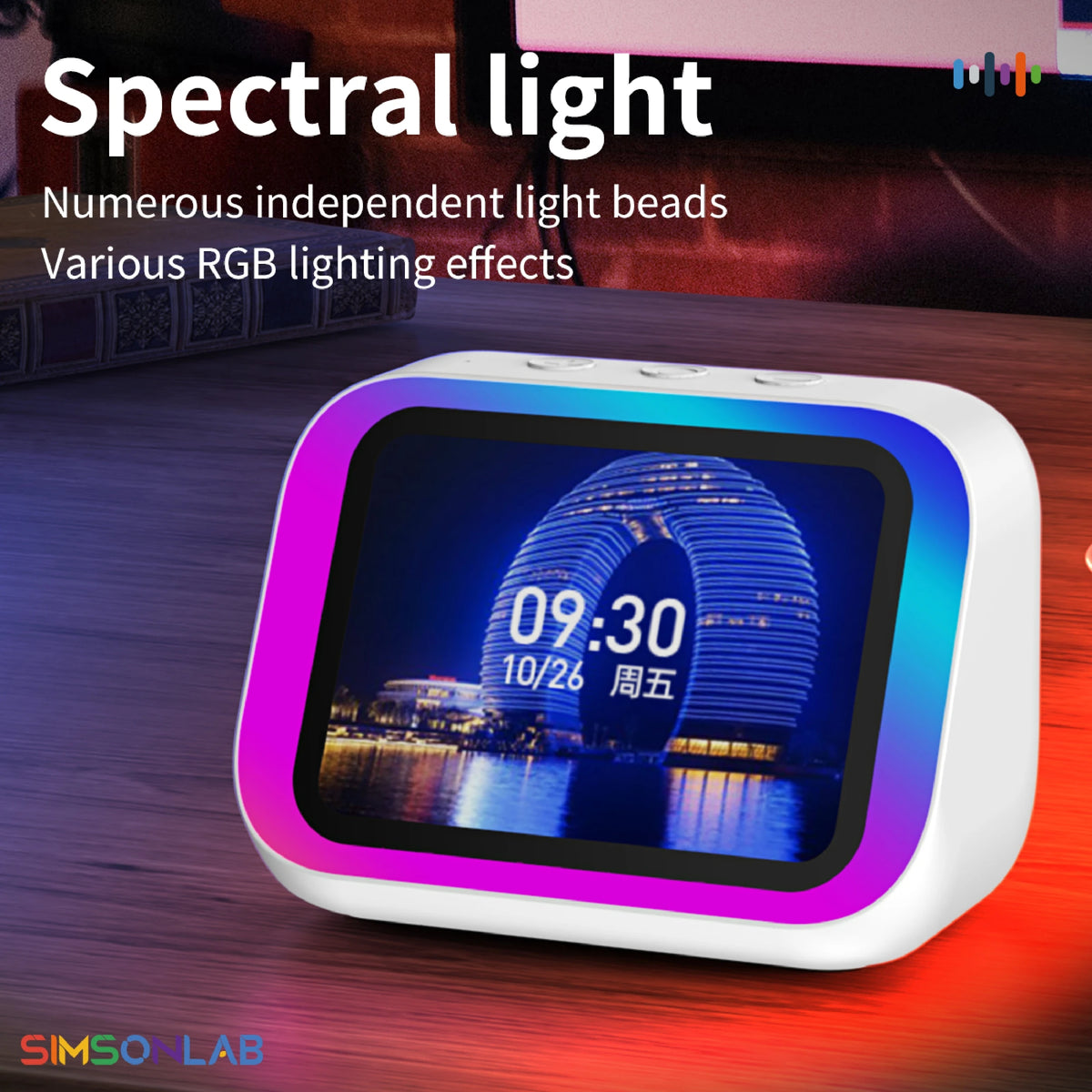 2026 New Smart Speaker with Screen Display Multifunctional Voice Assistant Great Bluetooth Intelligent Home Hub Photo Album Gift Vue