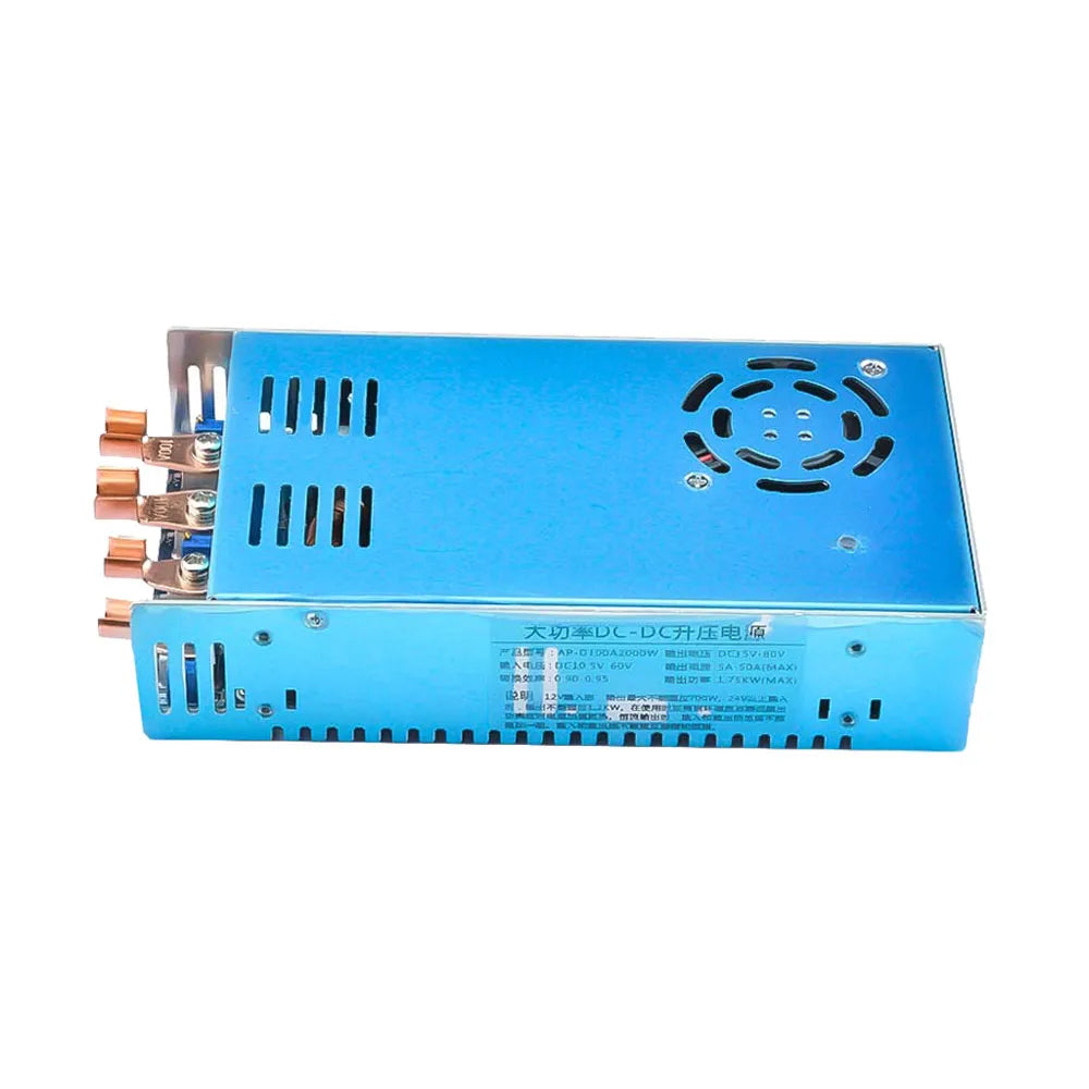 2000W CC CV Charging Boost Power Supply Module 12-60V to 15-80V DC-DC Step Up Boost Converter Voltage Regulator with Voltmeter Vue