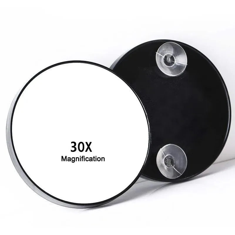 30x Magnification Mirror With Suction Cup Blackhead Magnifying Compact Remove Acne Pores Tool Bathroom Makeup Mirror Vue