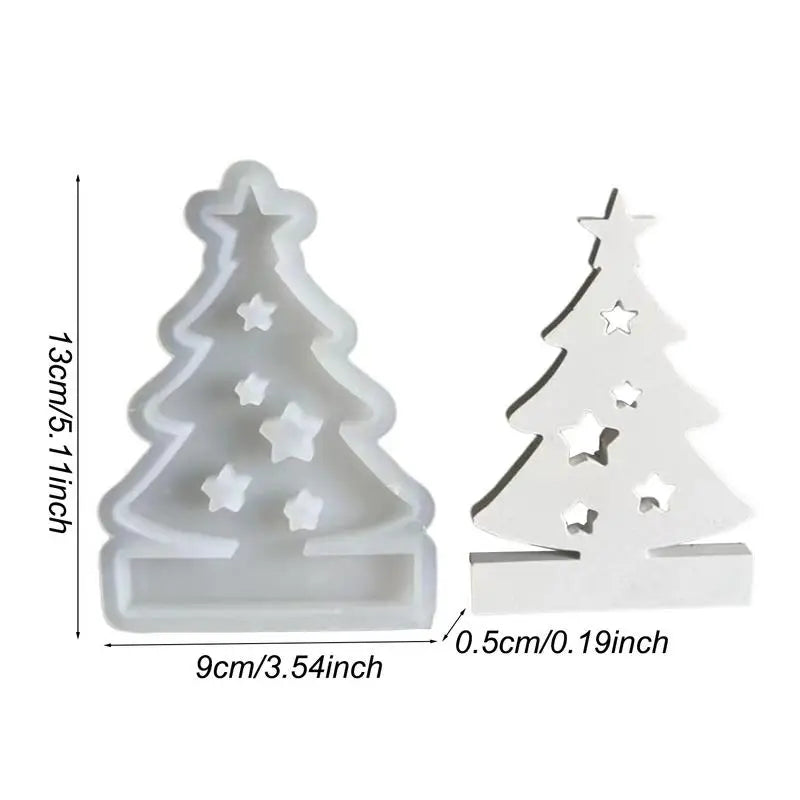 Silicone Christmas Tree Mold – Candle Holder & Resin Casting Silicone Craft Mold Vue