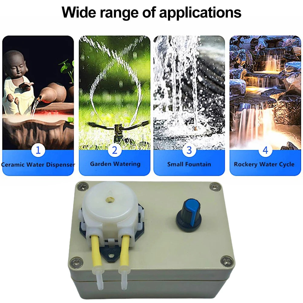 APWIKOGER Adjustable Peristaltic Dosing Pump 220V | 5-200ml/min Peristaltic Dosing Pump Vue