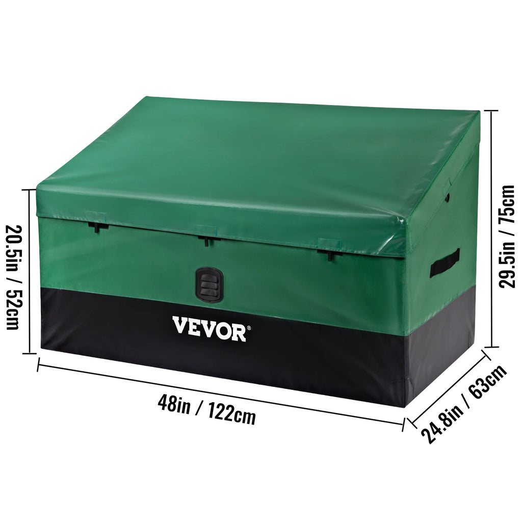 SucceBuy Outdoor Storage Box 100/150/230 Gal Waterproof Deck Outdoor Deck Storage Box Vue
