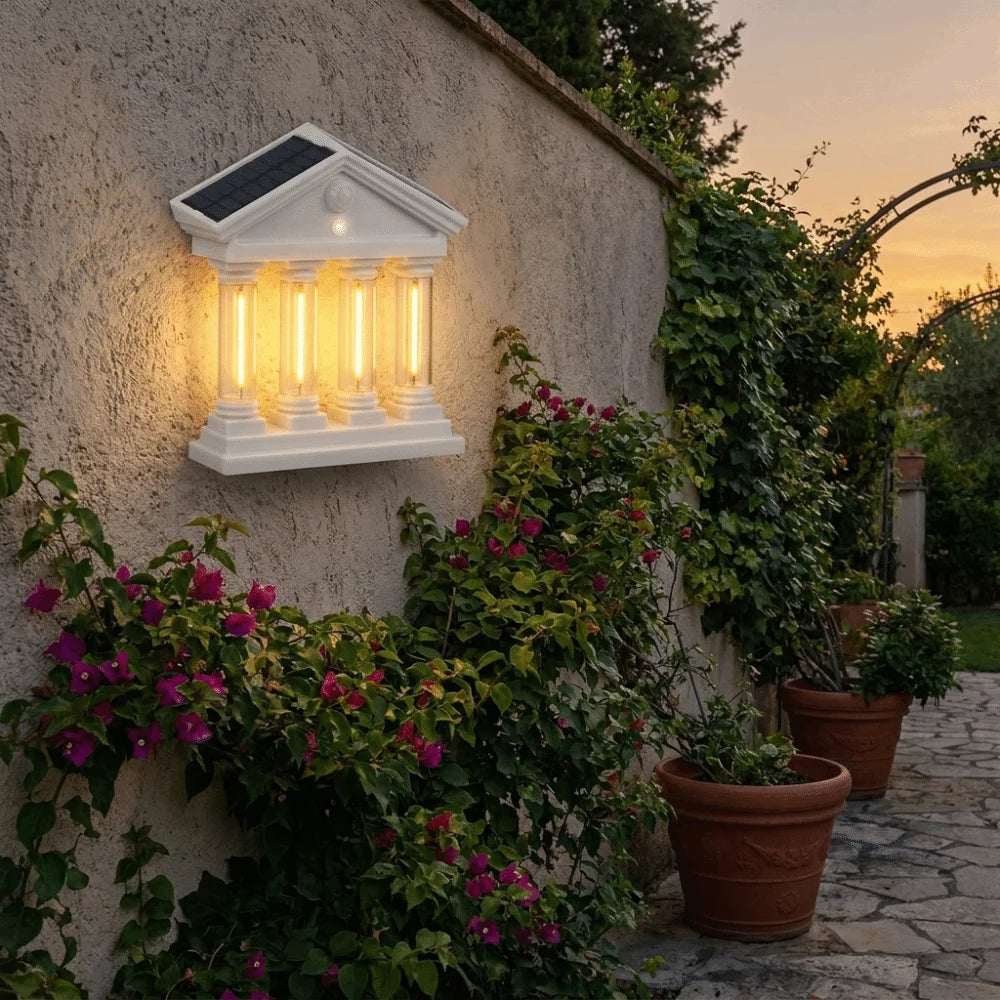 High Bright Solar Wall Lamp Steady Bright Illumination Waterproof Performance Waterproof Outdoor Light Energy-Saving Vue